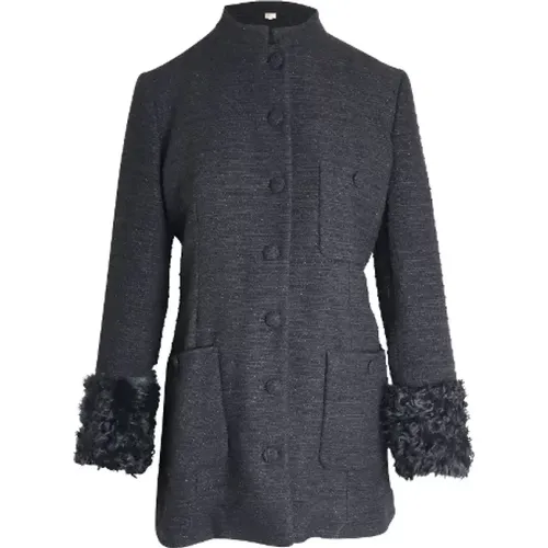 Gucci Schwarze Woll Tweed Jacke - Gucci Vintage - Modalova