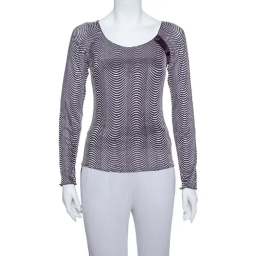 Pre-owned Tops, female, , Size: S Pre-owned Knit tops - Armani Pre-owned - Modalova