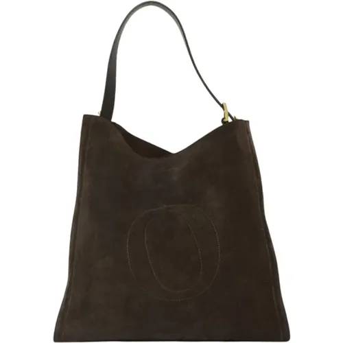 Tote Bags, female, , Size: ONE SIZE Her-O Peach Large Shoulder Bag - Orciani - Modalova