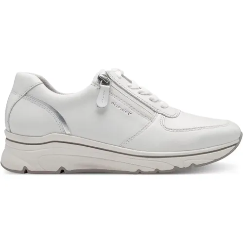 Weiße Silberne Sneakers Damen Schuhe , Damen, Größe: 38 EU - tamaris - Modalova