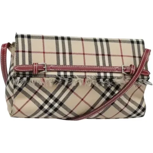 Pre-owned Cross Body Bags, female, , Size: ONE SIZE Pre-owned Canvas shoulder-bags - Burberry Vintage - Modalova