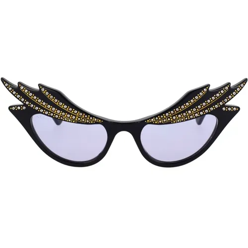 Glamorous Sunglasses with Crystals , female, Sizes: 50 MM - Gucci - Modalova