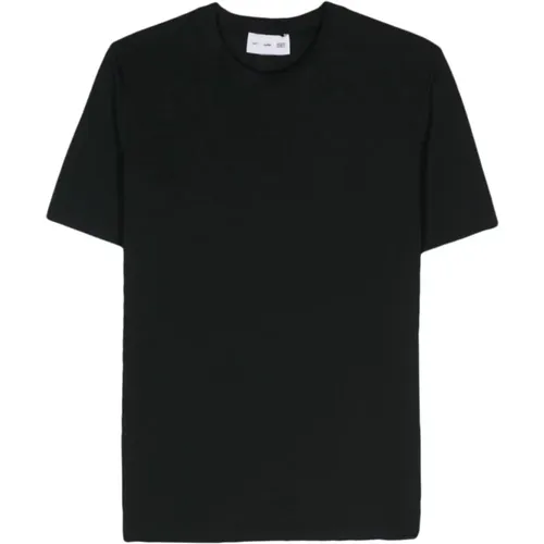 Schwarzes Jersey T-Shirt mit Logo-Print , Herren, Größe: M - POST ARCHIVE FACTION - Modalova