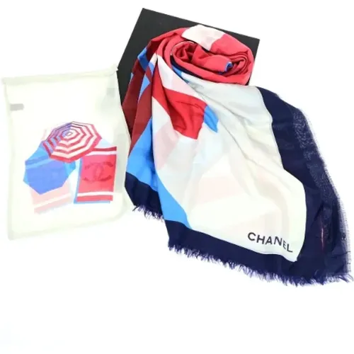 Pre-owned Scarves, female, , Size: ONE SIZE Pre-owned Silk scarves - Chanel Vintage - Modalova