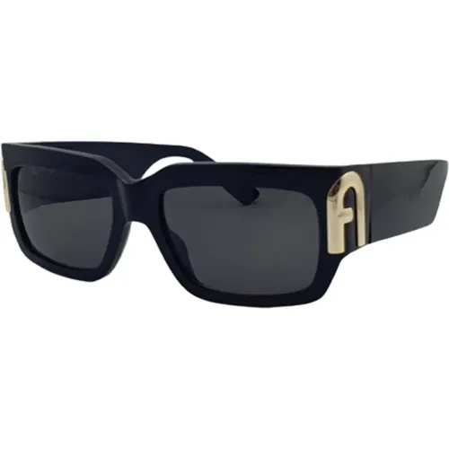 Stylish Sunglasses with Grey Lenses , unisex, Sizes: 55 MM - Furla - Modalova