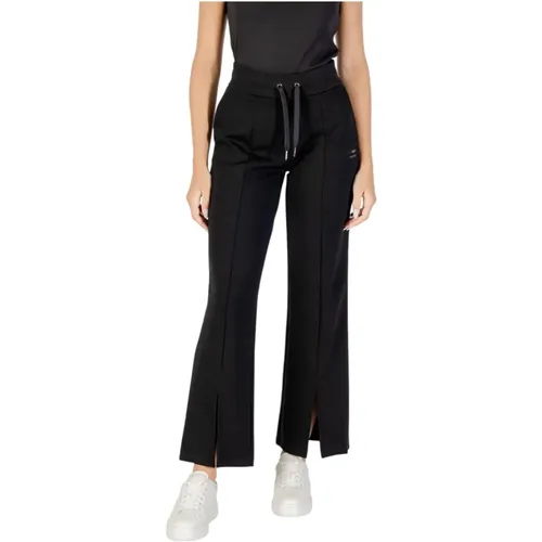 Wide Trousers, female, , Size: S Lace-Up Trousers with Pockets - Armani Exchange - Modalova