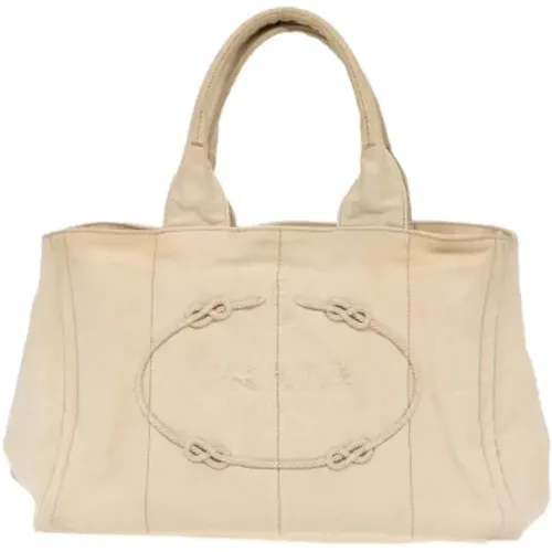 Pre-owned Tote Bags, female, , Size: ONE SIZE Pre-owned Canvas prada-bags - Prada Vintage - Modalova