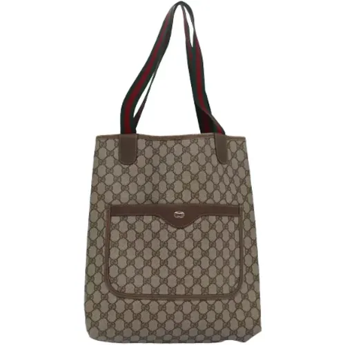 Pre-owned Tote Bags, female, , Size: ONE SIZE Pre-owned Leather totes - Gucci Vintage - Modalova