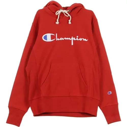 Roter Kapuzenpullover für Männer , Herren, Größe: M - Champion - Modalova