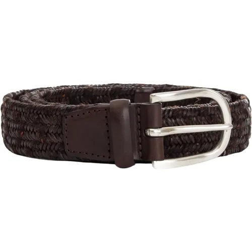 Leather and Wool Belt , female, Sizes: 105 CM - Orciani - Modalova