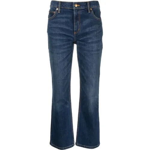 Jeans with 3.5cm Heel , female, Sizes: W25 - TORY BURCH - Modalova
