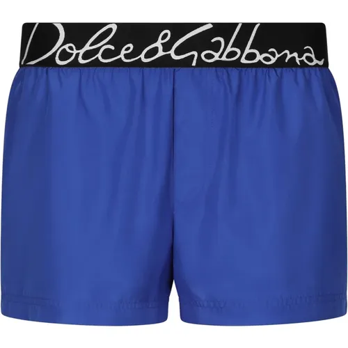 Blaue Meer Kleidung mit Logo - Dolce & Gabbana - Modalova