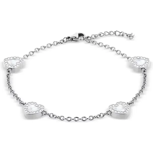 Bracelets, female, , Size: ONE SIZE Arctic Symphony Silver Bracelet - Bering - Modalova