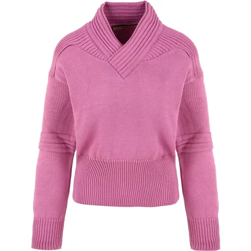 Fuchsia Sweater for Women , female, Sizes: S, XS - Akep - Modalova