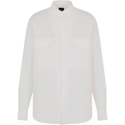 Long Sleeve Shirt , male, Sizes: M, L, XL - Armani Exchange - Modalova