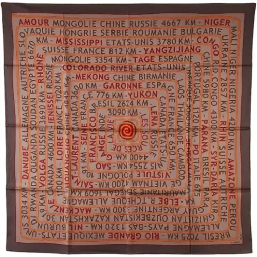 Pre-owned Silk scarves , female, Sizes: ONE SIZE - Hermès Vintage - Modalova