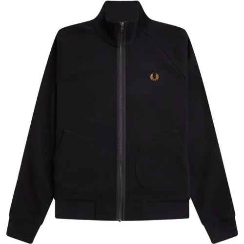 Zip-throughs, male, , Size: M Stylish Jacket - Fred Perry - Modalova