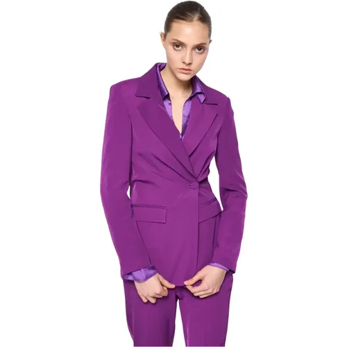 Blazer mit geraffter Taille , Damen, Größe: L - Silvian Heach - Modalova