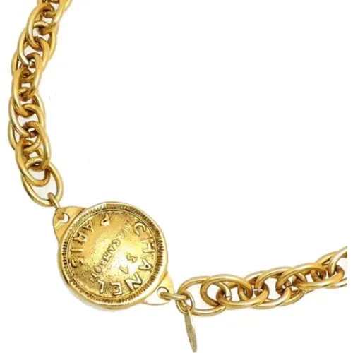 Gold Metall Halskette, Gebraucht - Chanel Vintage - Modalova