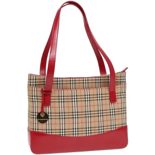 Pre-owned Tote Bags, female, , Size: ONE SIZE Pre-owned Canvas handbags - Burberry Vintage - Modalova