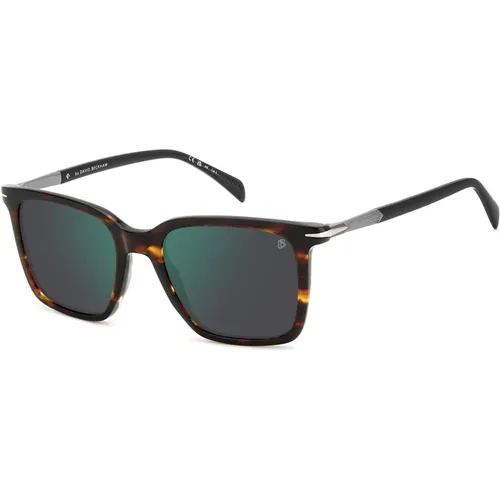 Horn/Green Sunglasses DB 1130/S , male, Sizes: 53 MM - Eyewear by David Beckham - Modalova