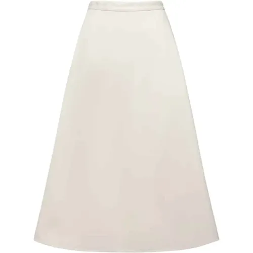 Cotton Skirt with Side Pockets , female, Sizes: XS - Moncler - Modalova