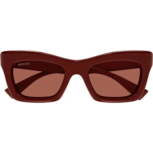 Women's Accessories Sunglasses Red Ss24 , female, Sizes: 50 MM - Gucci - Modalova