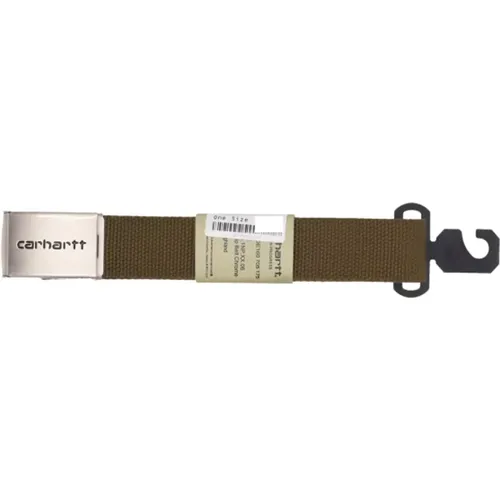 Belts, male, , Size: ONE SIZE Chrome Clip Belt - Carhartt WIP - Modalova