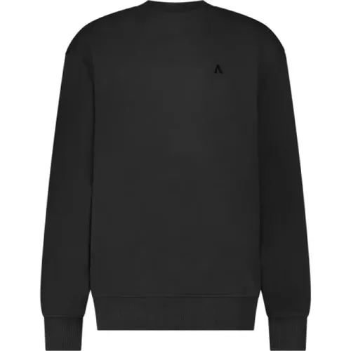 Schwarzer Pullover mit Valo Design , Herren, Größe: L - Aeden - Modalova