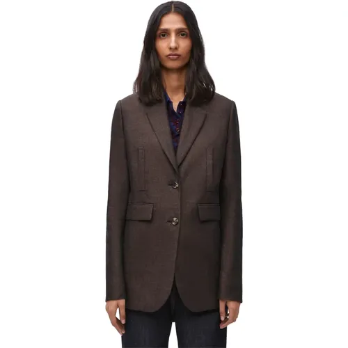 Linen Tailored Jacket , female, Sizes: S, XS - Loewe - Modalova