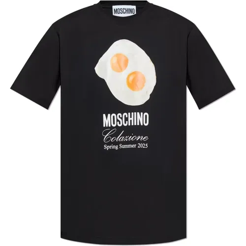 T-Shirts, male, , Size: S Printed T-shirt - Moschino - Modalova