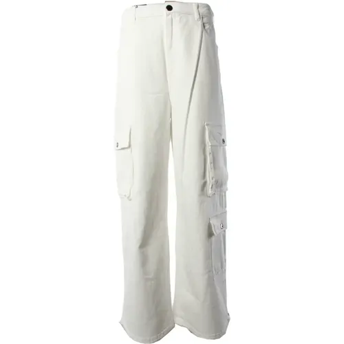 Cargo Pants Cotton Elastane , female, Sizes: XL, M - pinko - Modalova
