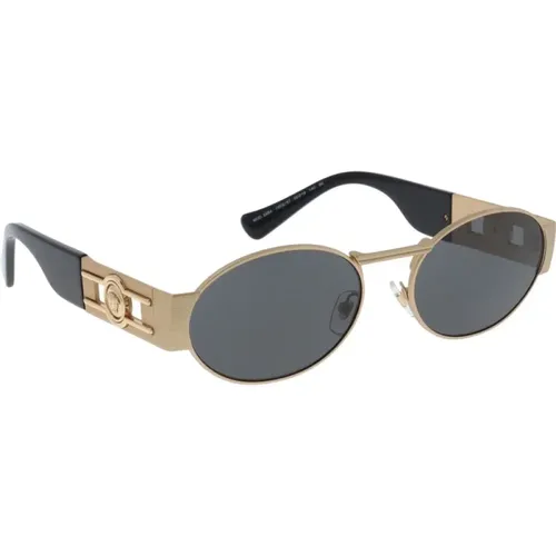 Ikonoische Sonnenbrille mit einheitlichen Gläsern , Damen, Größe: 56 MM - Versace - Modalova