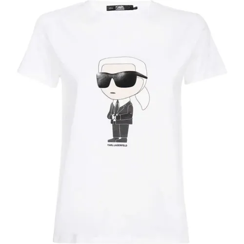 T-Shirt Maxi Print , female, Sizes: M - Karl Lagerfeld - Modalova