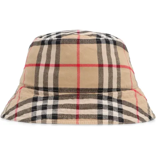 Baumwoll-Bucket-Hut, Karomotiv,Karierte Baumwoll-Bucket-Hut - Burberry - Modalova