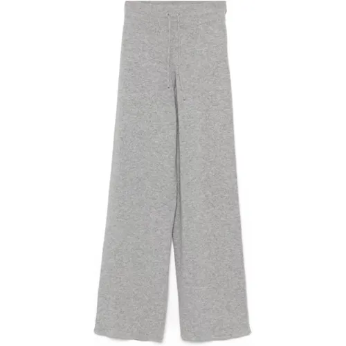 Grey Knitted Trousers with Elastic Waistband , female, Sizes: XS - MC2 Saint Barth - Modalova