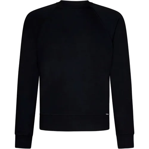 Crew-Neck Sweater Logo Label , male, Sizes: 2XL - Tom Ford - Modalova