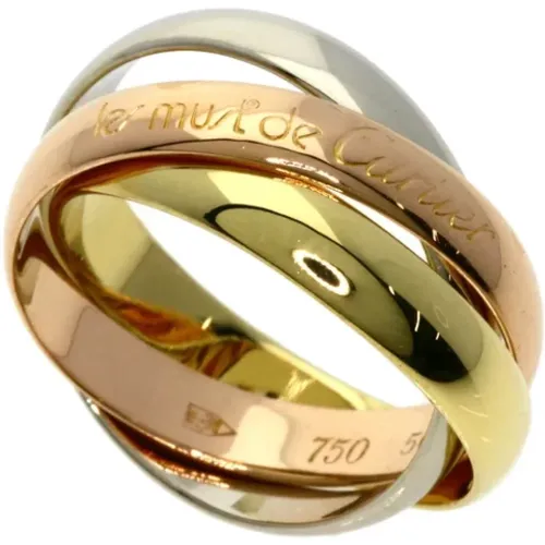 Pre-owned Rose Gold rings , female, Sizes: ONE SIZE - Cartier Vintage - Modalova