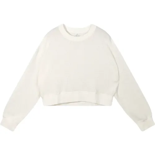 Mesh Cropped Sweater , Damen, Größe: M - 10Days - Modalova