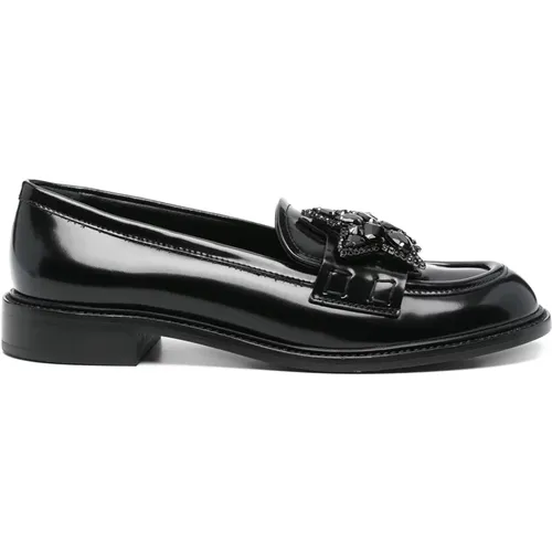 Loafers, female, , Size: 8 1/2 US Olivia Star Patent Leather Loafers - AGL - Modalova