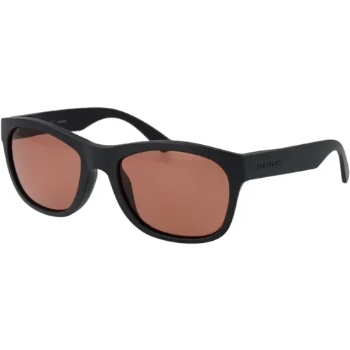 Sunglasses, unisex, , Size: ONE SIZE Polarized Sunglasses Full-Rim Rectangle Style - Serengeti - Modalova