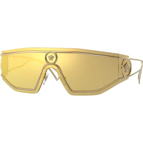 Gold Shield Sunglasses Versace - Versace - Modalova