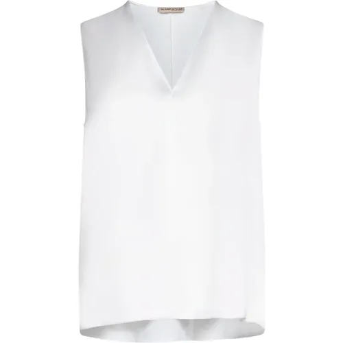 V-Ausschnitt Top , Damen, Größe: 2XS - Blanca Vita - Modalova