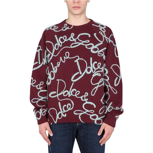 Embroidered Sweatshirt , male, Sizes: L - Dolce & Gabbana - Modalova