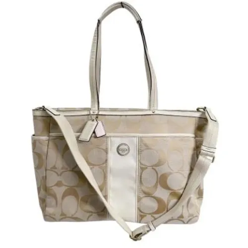 Pre-owned Tote Bags, female, , Size: ONE SIZE Pre-owned Canvas shoulder-bags - Coach Pre-owned - Modalova