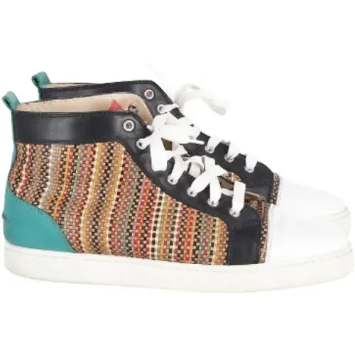 Pre-owned Leather sneakers , unisex, Sizes: 9 UK - Christian Louboutin Pre-owned - Modalova