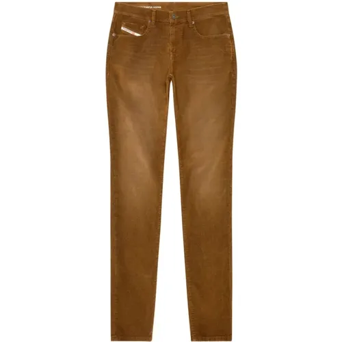 Slim-Fit Corduroy Jeans , Damen, Größe: W29 - Diesel - Modalova