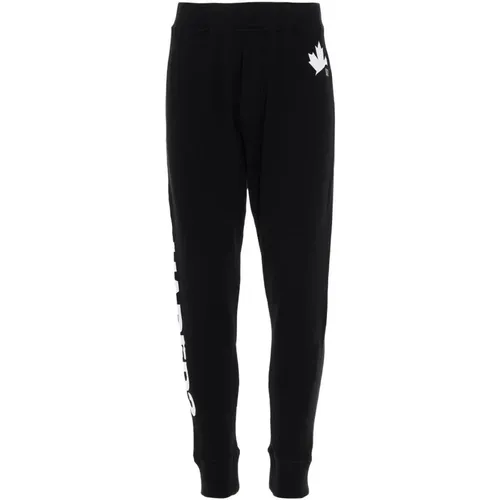 Sweatpants, male, , Size: XL Side Logo Jogger Pants - Dsquared2 - Modalova