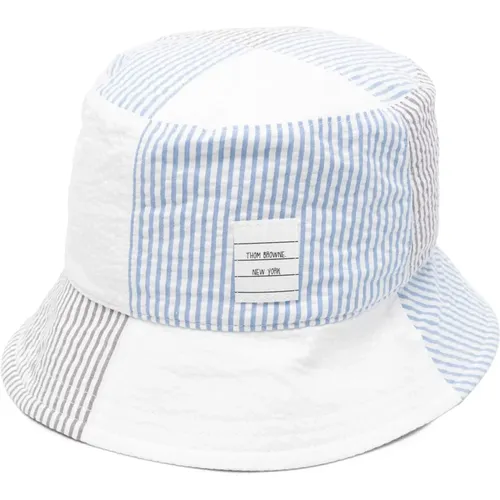 Stylischer Bucket Hat für Sommertage , Herren, Größe: L - Thom Browne - Modalova