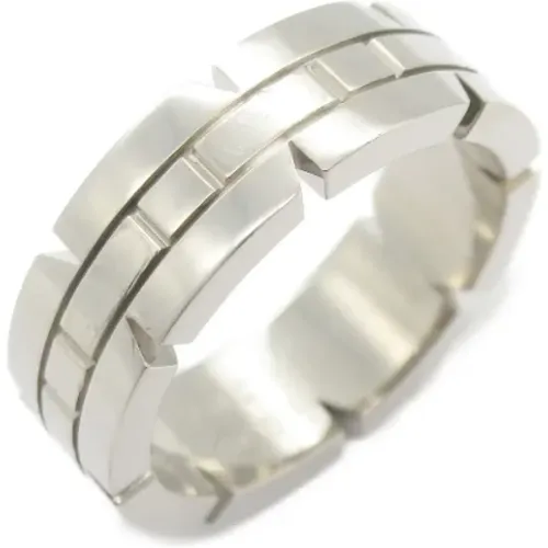 Pre-owned Jewellery, female, , Size: ONE SIZE Pre-owned White Gold rings - Cartier Vintage - Modalova